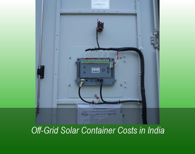 Off-Grid Solar Container Costs in India